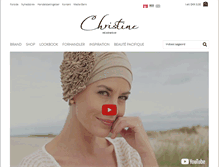Tablet Screenshot of da.christineheadwear.com